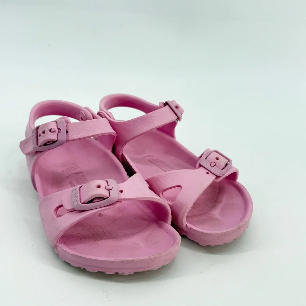 Birkenstock Rio EVA Sandals Kids Size 26 Pink Waterproof Lightweight Strappy